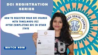 How do other state BDS Graduates Register in Tamilnadu Dental Council | TamilNadu Dental council