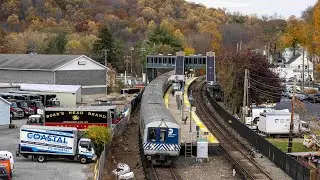 Metro North Harlem line trains in the fall 2026