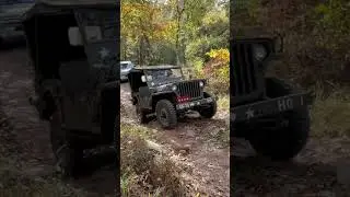 Trail Spotting: Jeep Willy&rsquo;s Flat Fender. Don&rsquo;t see these out on the trails often.