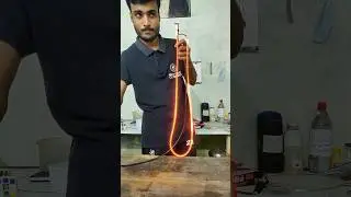 current flow in nicrom wire #shorts #experiment #science #viral