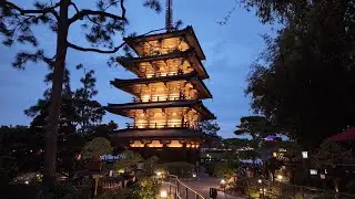 EPCOT Japan Pavilion Relaxing Evening Walk Through | March 2024