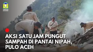 Pj Bupati Bersama Seluruh Kepala Dinas Aceh Besar Bersihkan Pantai Nipah Pulo Aceh