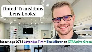 Transitions XTRActive Graphite Green + Lavender Tint With Flash Blue Mirror | Masunaga 075