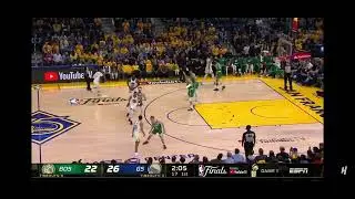 Steph Curry hits wide open 3 and tells Derrick White 