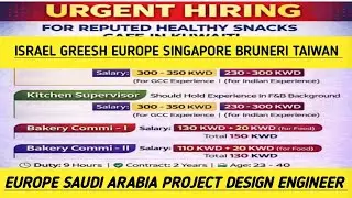 Israel Greesh Europe Singapore Bruneri Taiwan Europe Saudi Arabia Project Design Engineer 