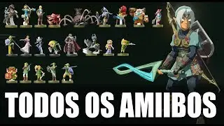 ZELDA BREATH OF THE WILD - TODOS OS AMIIBOS(TRAJES E ARMAS)