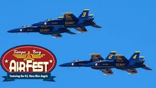 (4K) Tampa Bay Airfest 2022 | featuring  Blue Angels & Fat Albert  C-130J