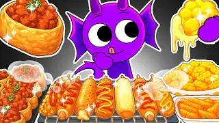 ASMR MUKBANG - Durple Convenience Store GALAXY HONEY JELLY CANDY RECIPE | Incredibox Sprunki