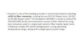 rs232 to fiber converter 03112014
