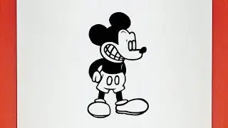 [FnF] Drawing Suicide MOUSE in the Friday Night Funkin Style