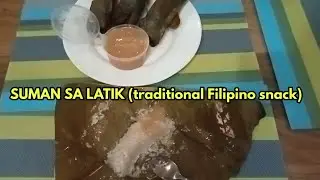 SUMAN SA LATIK ( traditional Filipino snack food) #viralvideo #trendingvideo #fyp #pinoysnacks