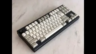 [Keyboard ASMR] GeonWorks F1-8X: Leaf Gasket Mount Alu Plate with Huru1 FrankenSwitch