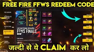 FFWS REDEEM CODE FREE FIRE //  700K LIVE WATCHING REDEEM CODE // FREE EMOTE // FREE GLOO WALL