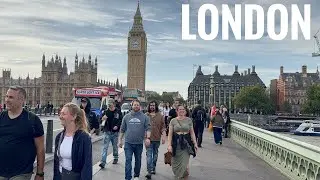 England, Central London Sunset Walk | Relaxing Walking tour in West End London [4K HDR]