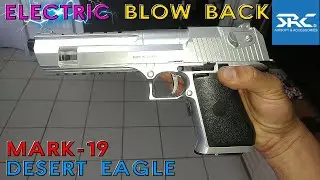 UNBOXING Pistola Airsoft El&eacute;trica Desert Eagle Src Mark-19 AEP Blowback 6mm Ge-0402 MERCADO LIVRE