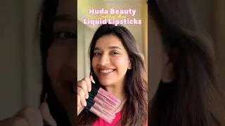 Swatching All of My Huda Beauty Liquid Lipsticks 😍💄 Huda Beauty Liquid Lipstick Swatches #shorts
