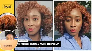 Wiggins Hair Review| Ombre Short Curly Glueless with Bangs| Affordable Wigs