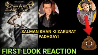 Thalapathy Vijay Beast First Look Reaction | Salman khan hai Iss Movie mai | Shocking | Sudhar jao 🙏