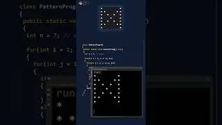 Pattern program in Java - Sand Timer pattern in less than 60 seconds #shorts #patternshorts