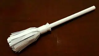 DIY - Как сделать метлу из бумаги | Бумажная метла | Метла оригами