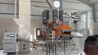Döner tip toz dolum paketleme makinası çimento alçı yapı kimyasalları  