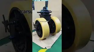 Container casters 20inch iron core PU double wheel swivel casters energy storage container casters