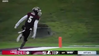 Eastern Kentucky's Davion Ross 32 yard interception return for TD vs. Lamar