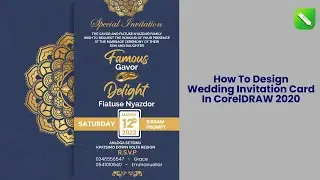 HOW TO DESIGN WEDDING INVITATION CARD IN CORELDRAW