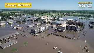 DRONE FOOTAGE: Kearney Nebraska Flooding - 2019
