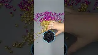 Hypnotic Bead Flow 🌟🎧 #asmr #beads #reverse