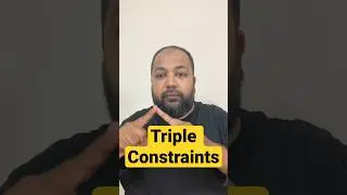 Triple constraints time cost scope #pmbok #pmpexamprep #pmp #pmpexam