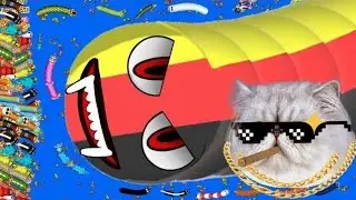 🐍 worm zone io giant slither | top android gameplay😲 big snake game 🎯 sachin snack zone 🎮