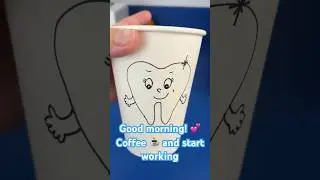 Coffee ☕️ and start working #dentist #dentistry #dentalassistant #miamidentist #toothcare