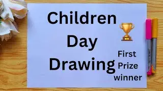 Children day drawing/Children's day drawing competition/Children's day painting/Easy children's day