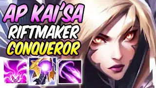 S+ CLEAN FULL AP RIFTMAKER KAI'SA + Conqueror | Build & Runes S11| iG Kai'Sa Mid | League of Legends