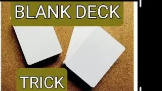 MAGIC CARD TRICK with BLANK deck!
