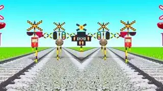 rail road rail crossing railway line#viral#video #踏切アニメ#踏切#fumkari 🚂🚆