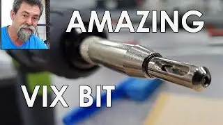 Vix bit to drill a centred hole. Dave Stanton easy woodworking.