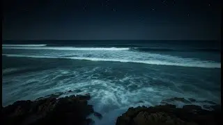 Instantly Fall Asleep to Dark Ocean Waves | Deep Sleep Sound Therapy