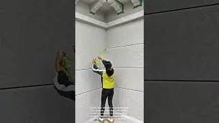 Precise Measurements: Creating Perfect Lines on a Textured Wall
