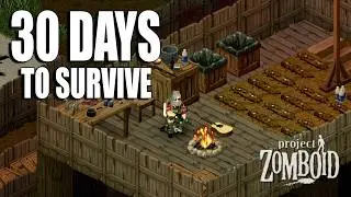 From Naked Savage to zomboids destroyer - Project Zomboid Wilderness Challenge and base building