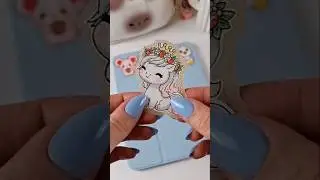 how to make a sticker using tape and baking paper🍓 #shorts #howtomake