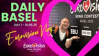 EUROVISION 2025 VLOG! 🇨🇭 | DAILY BASEL: DAY 1  | #unitedbymusic