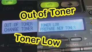 Toner Low. Prepare new Toner, Out of Toner, Change Toner. iR1024 iR1022 iR1025. iR1024if