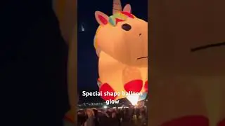 Special shapes glow balloon fiesta #hotairballoon #balloonfestival #kids #newmexico #balloons #fun