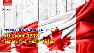 AIPP selection for 2019 and 2020 in NOC codes 1212: Supervisors, Finance & Ins.