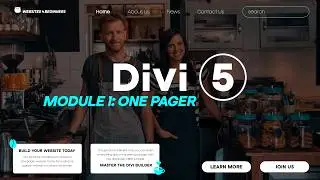 Divi 5 for Beginners: Module 1—Create a One-Pager Landing Page from scratch | WordPress 2026