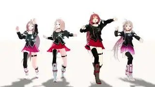 【MMDモーショントレース】イアイア★ナイトオブデザイア【DANCEROID4人ver 】