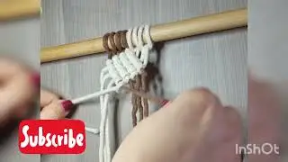 Makramee knoten macrame  Halber Schlag  Diagonal Double Half Hitch patern kostenlos Rippenknoten
