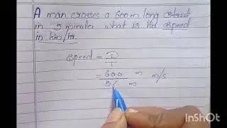 Maths Time and Distance problem.